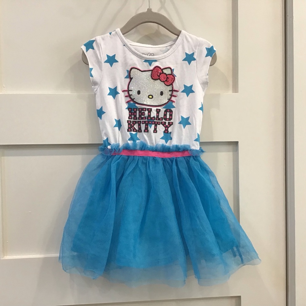 Sanrio Hello Kitty Blue and White Star Dress